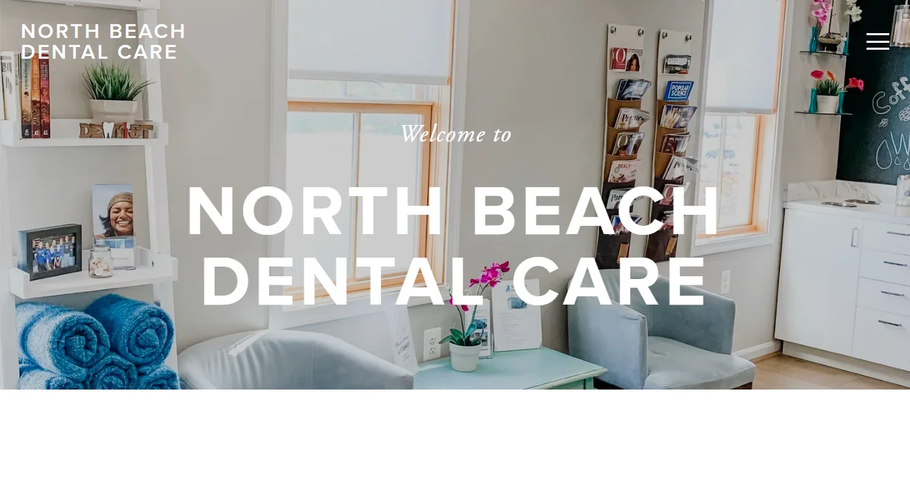 North Beach Dentist website homepage